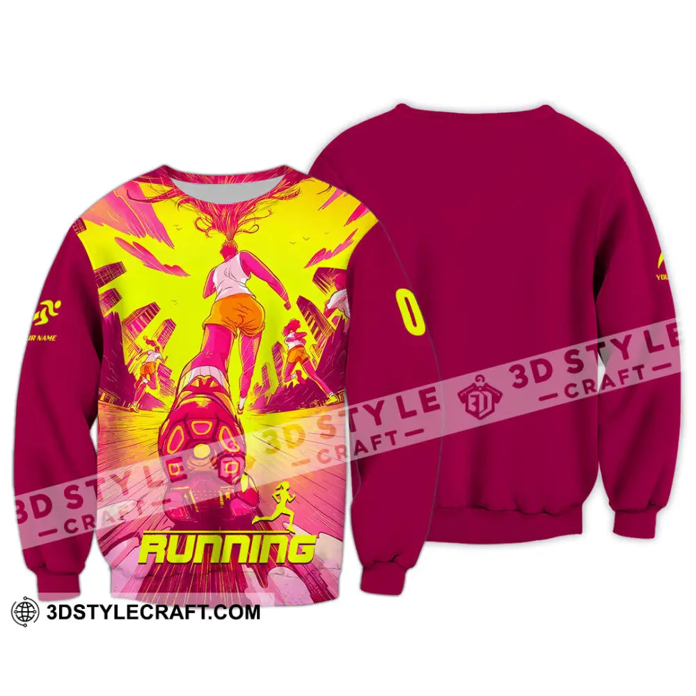 Unisex Shirt - Custom Running 3D Shirt - Long Sleeve / S - T-shirt