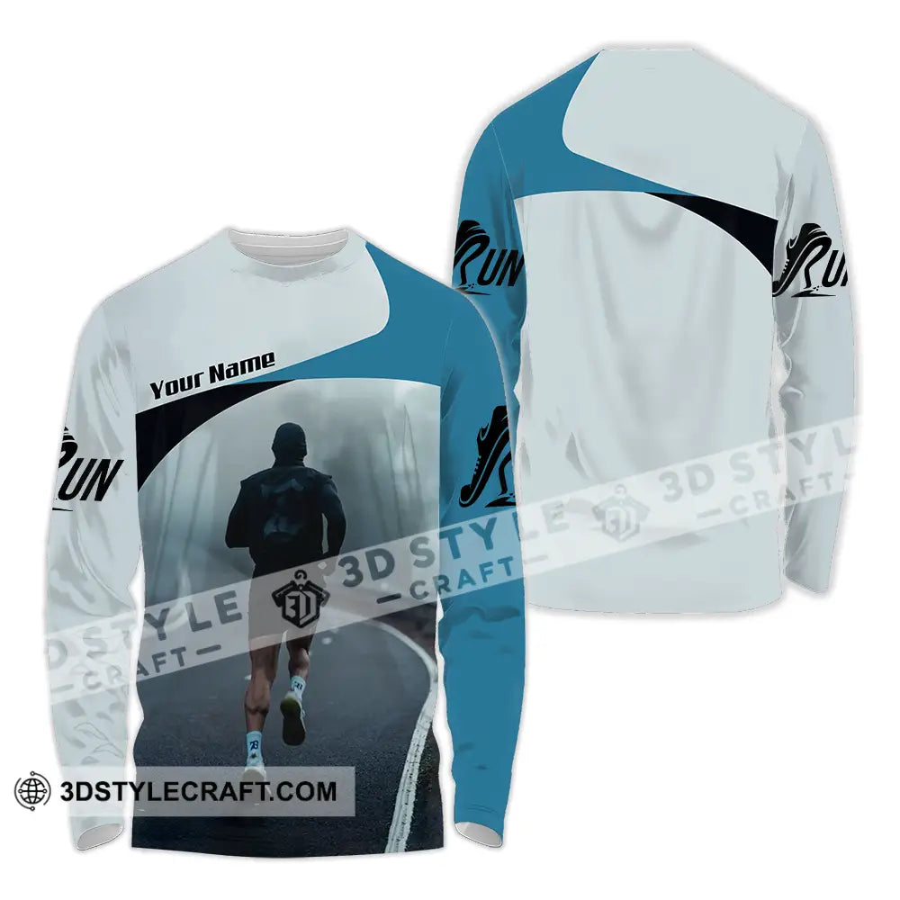 Unisex Shirt - Custom Running 3D Shirt - Long Sleeve Shirt / S - T-shirt