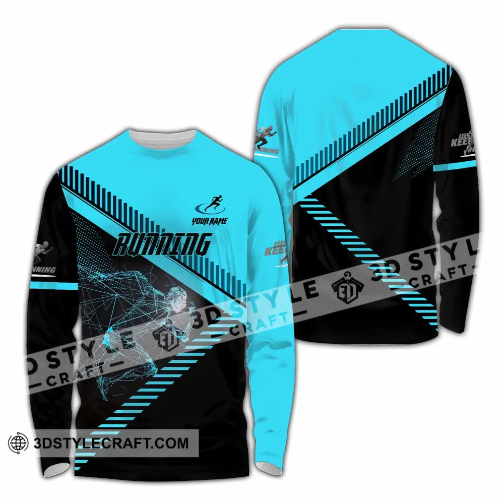 Unisex Shirt - Custom Running 3D Shirt Long Sleeve Shirt / S T-shirt