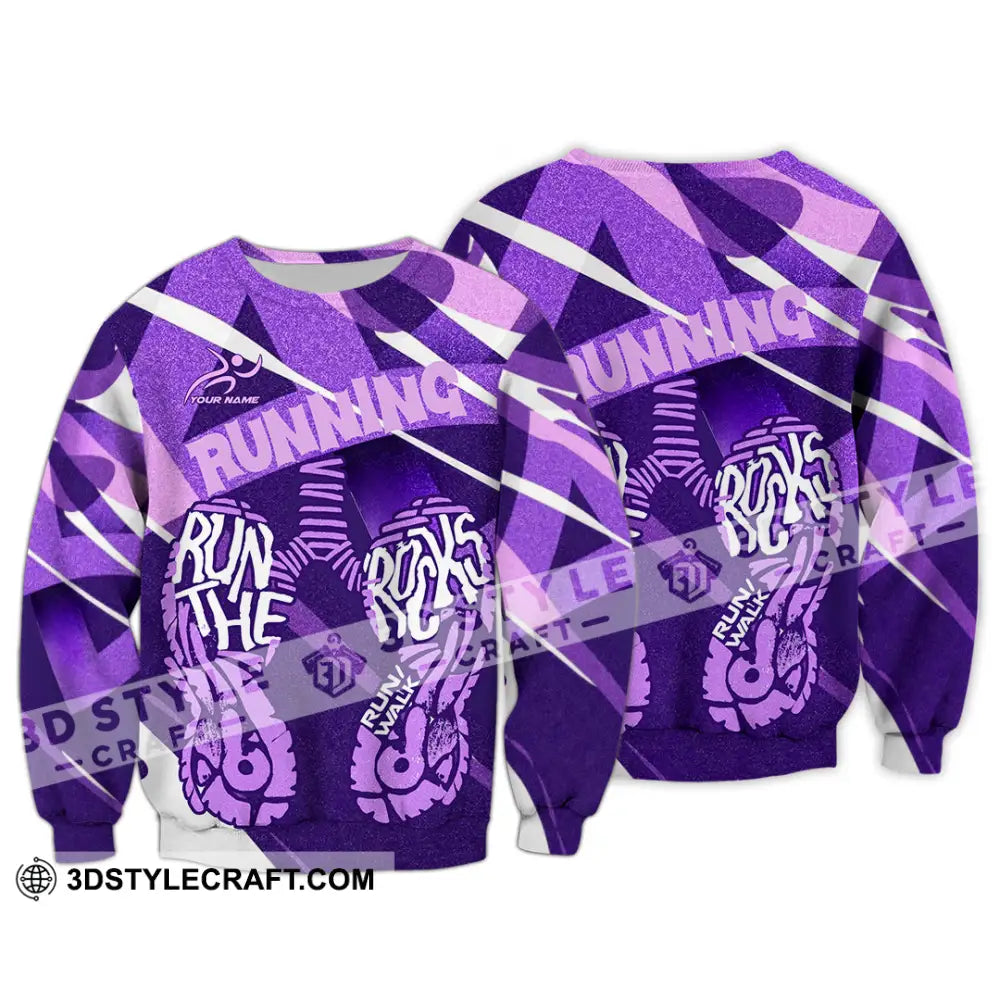 Unisex Shirt - Custom Running 3D Shirt Long Sleeve / S T-shirt