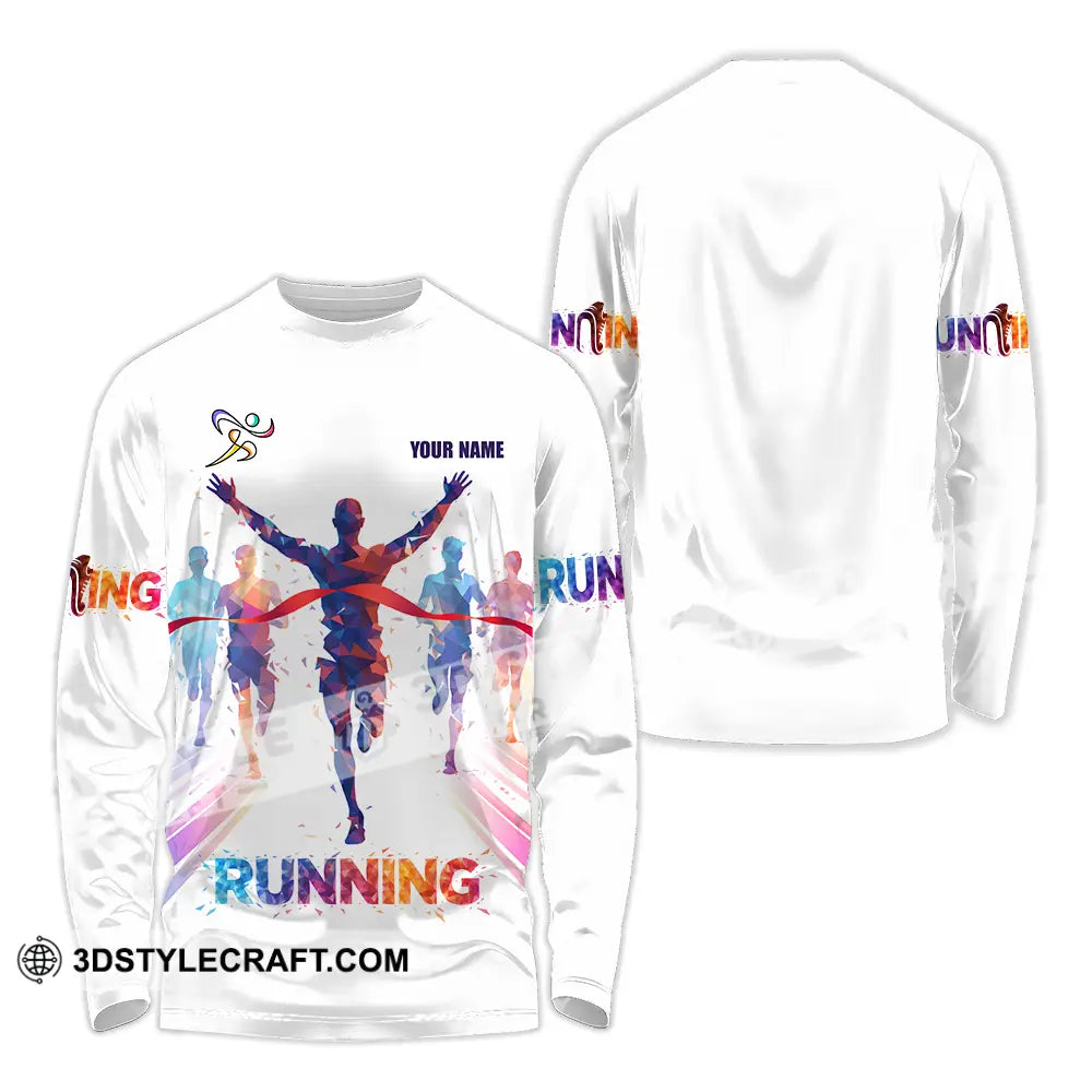 Unisex Shirt - Custom Running 3D Shirt Long Sleeve Shirt / S T-shirt