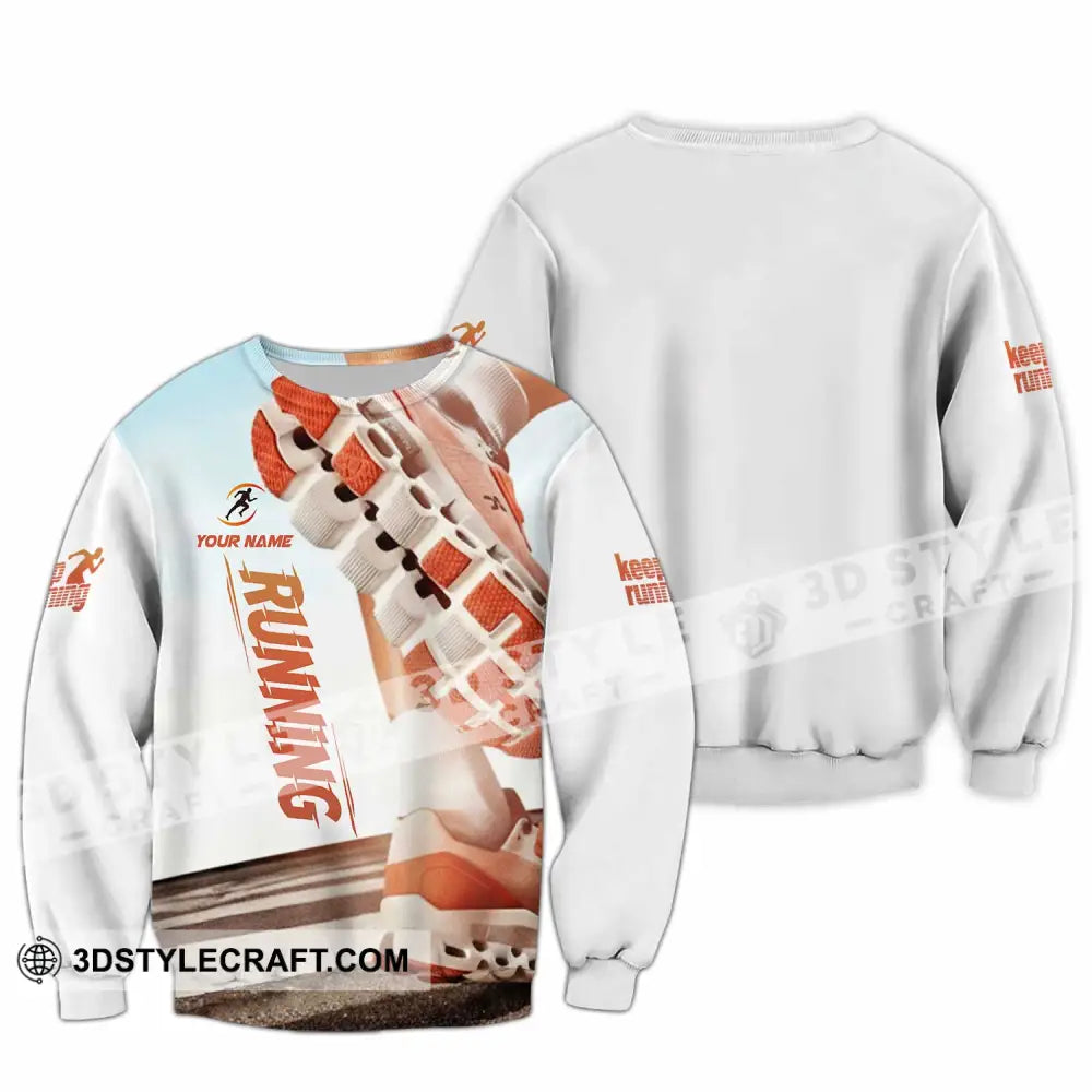 Unisex Shirt - Custom Running 3D Shirt Long Sleeve / S T-shirt