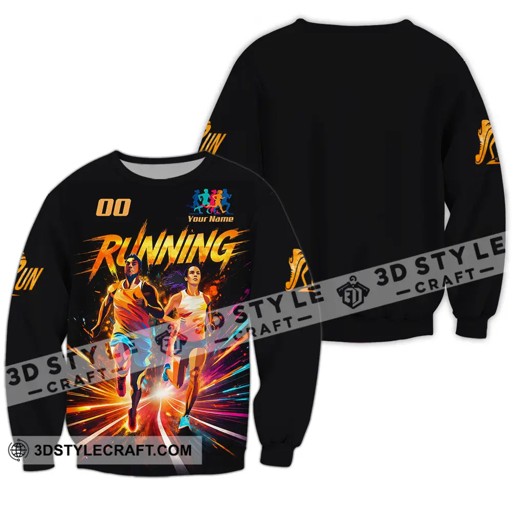 Unisex Shirt - Custom Running 3D Shirt - Long Sleeve / S - T-shirt