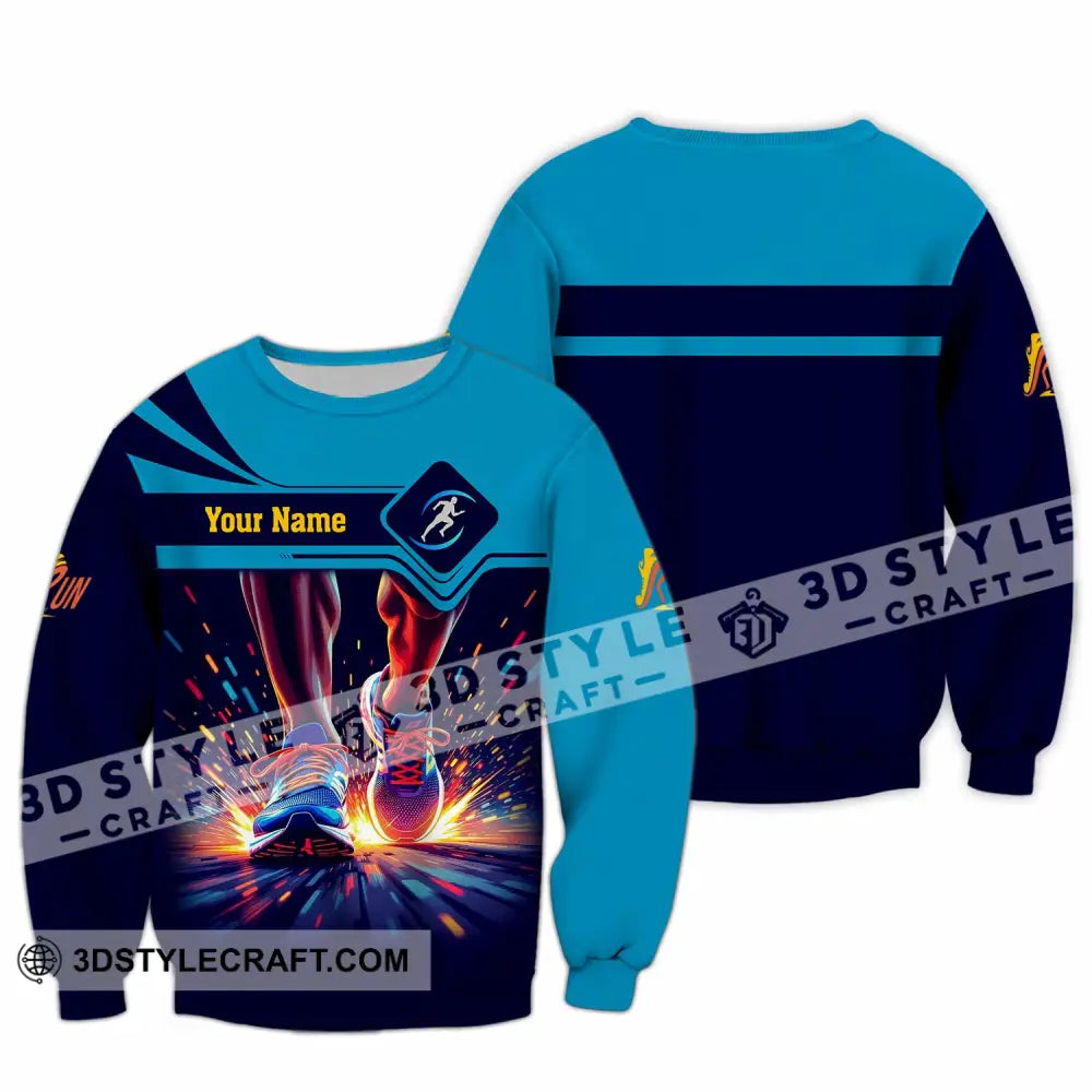 Unisex Shirt - Custom Running 3D Shirt Long Sleeve / S T-shirt