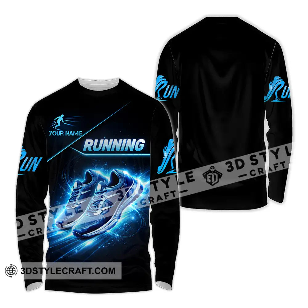 Unisex Shirt - Custom Running 3D Shirt - Long Sleeve Shirt / S - T-shirt