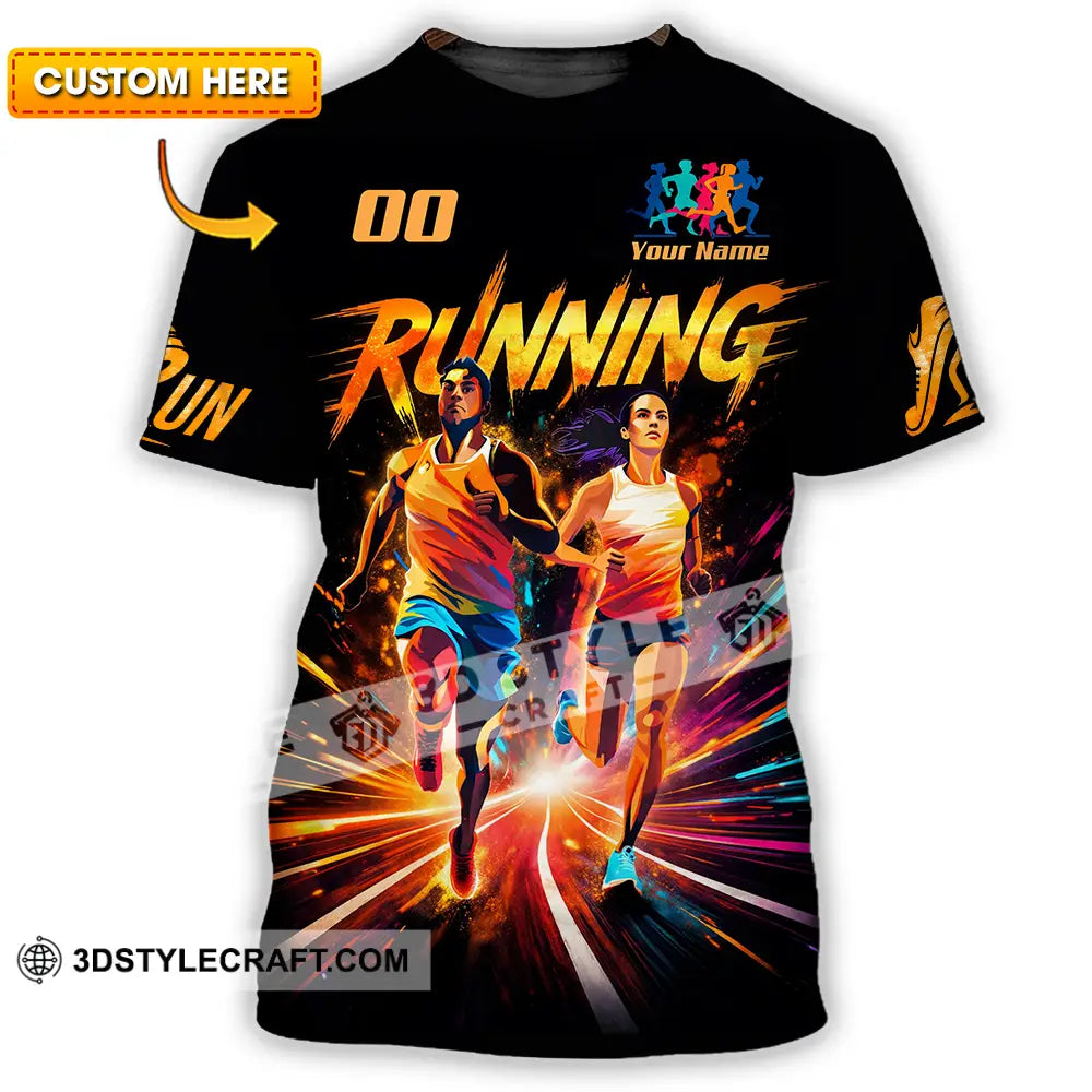 Unisex Shirt - Custom Running 3D Shirt - T-shirt