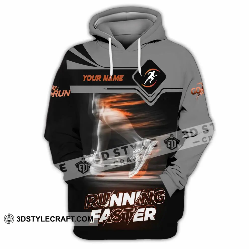 Unisex Shirt - Custom Running Faster 3D Shirt - Hoodie / S - T-shirt