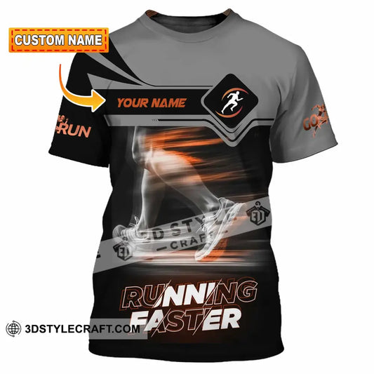Unisex Shirt - Custom Running Faster 3D Shirt - T-shirt