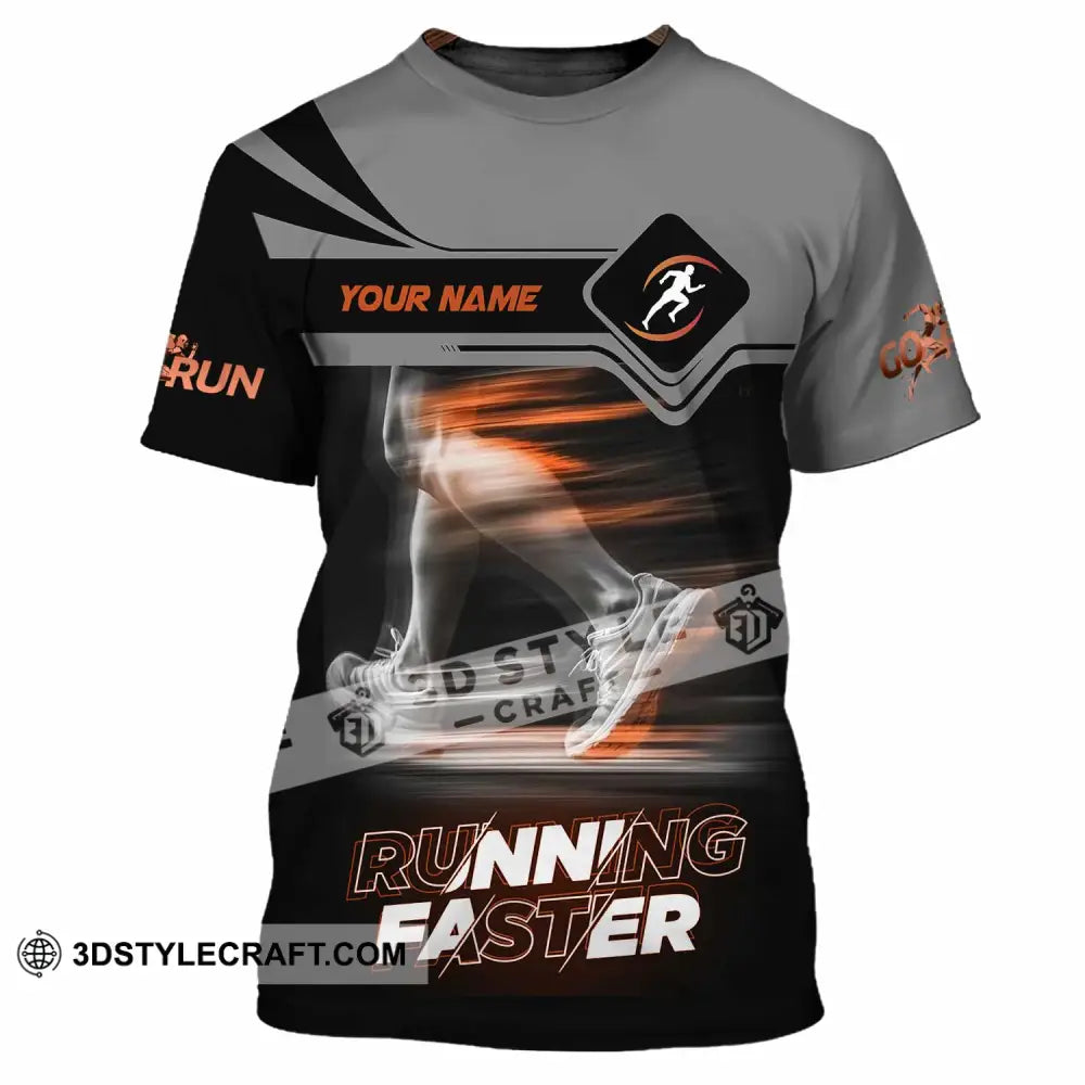 Unisex Shirt - Custom Running Faster 3D Shirt - T-Shirt / S - T-shirt