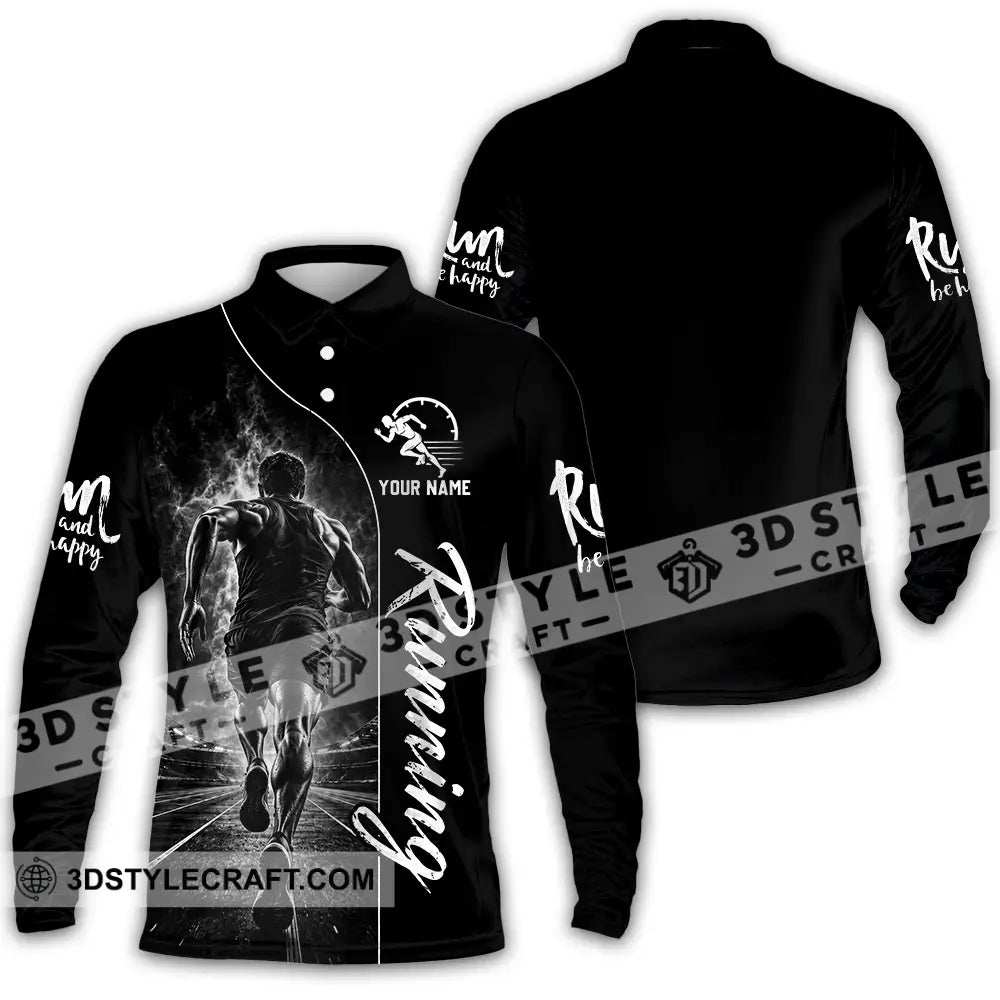 Unisex Shirt - Custom Running Shirt - Long Sleeve Polo / S - T-shirt