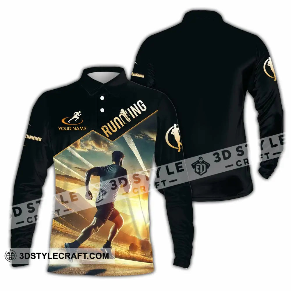 Unisex Shirt Custom Running Shirt Long Sleeve Polo / S T shirt