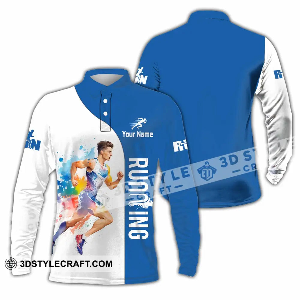 Unisex Shirt - Custom Running Shirt - Long Sleeve Polo / S - T-shirt