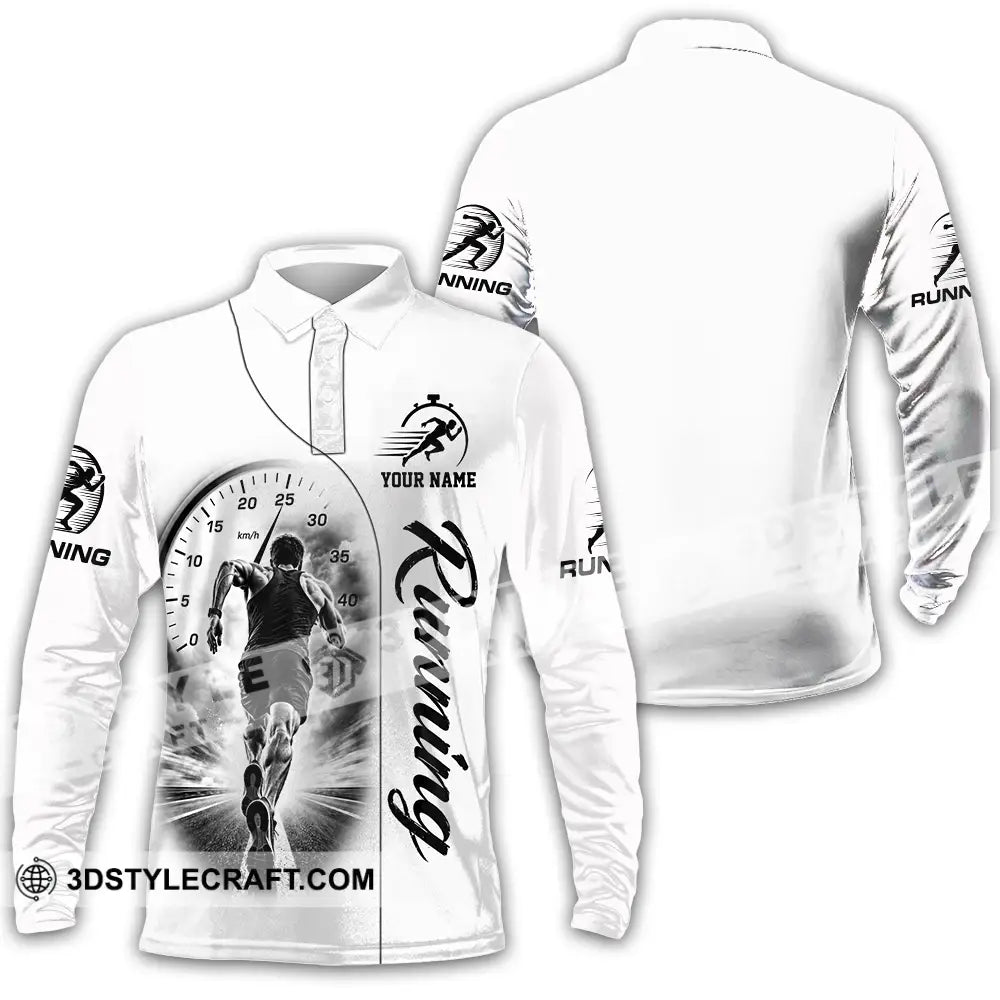 Unisex Shirt - Custom Running Shirt - Long Sleeve Polo / S - T-shirt