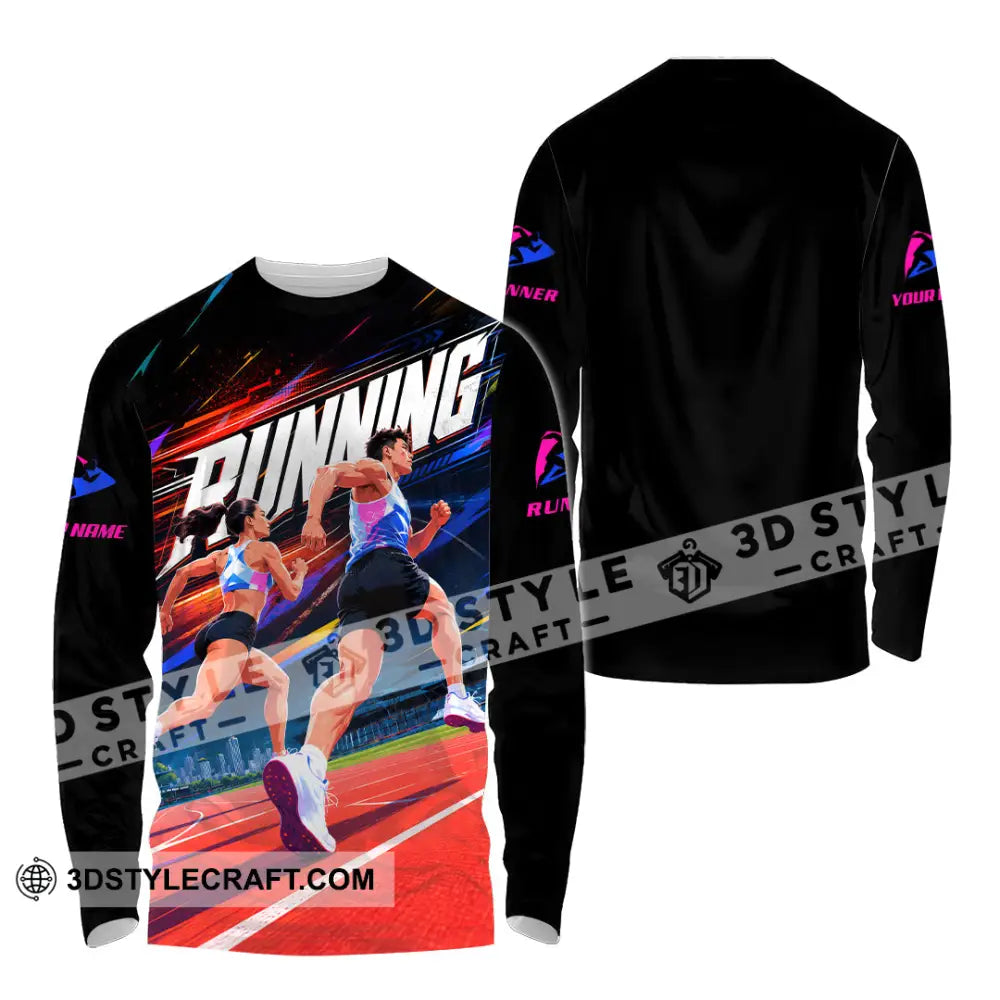 Unisex Shirt - Custom Running Shirt - Long Sleeve Shirt / S - T-shirt