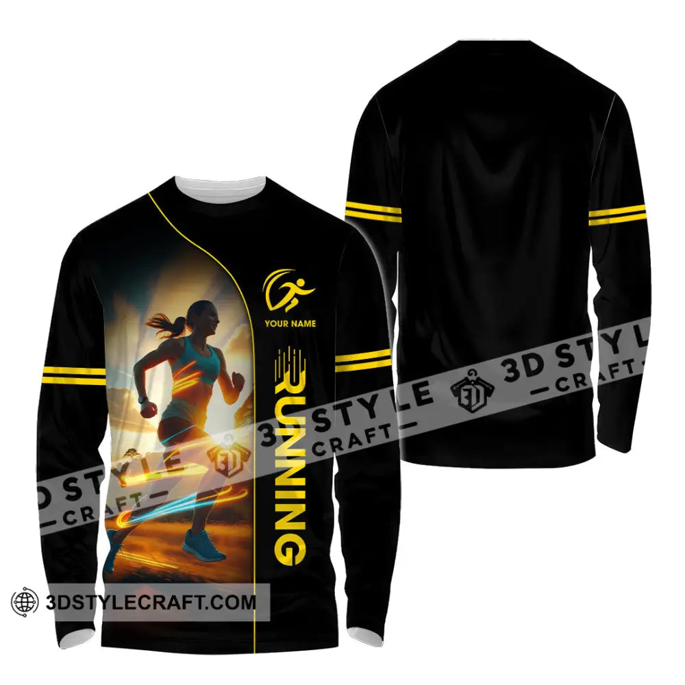 Unisex Shirt Custom Running Shirt Long Sleeve Shirt / S T shirt