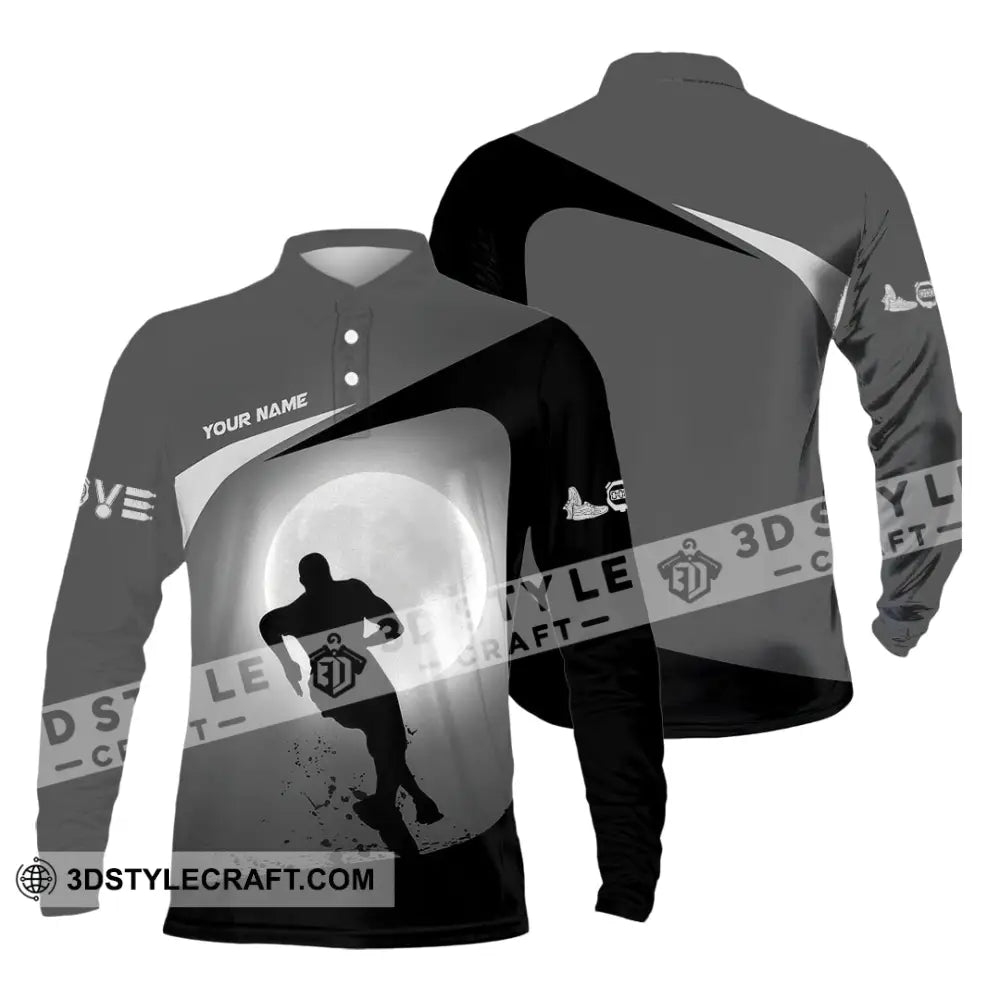 Unisex Shirt - Custom Running Lover Shirt Long Sleeve Polo / S T-shirt