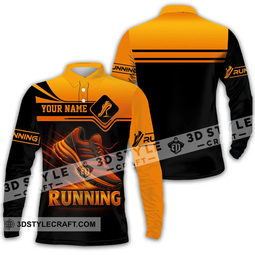 Unisex Shirt Custom Running Lover Shirt Long Sleeve Polo / S T shirt