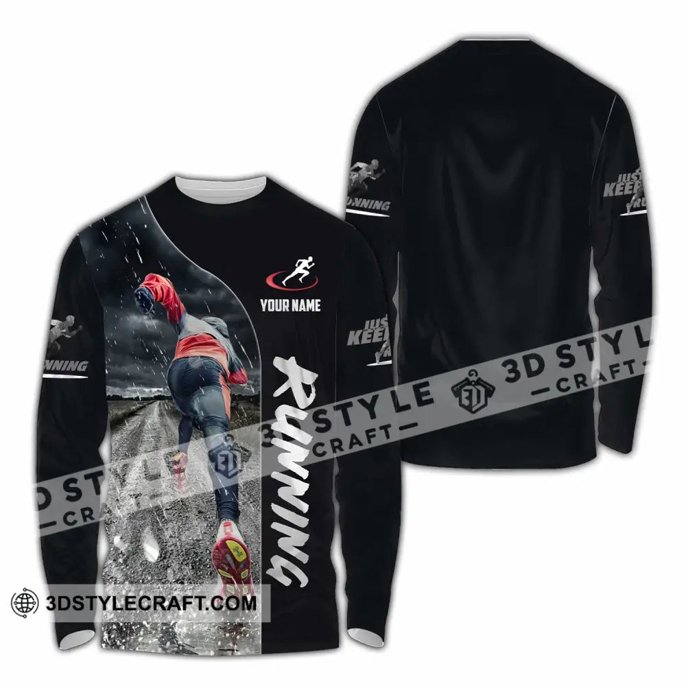 Unisex Shirt - Custom Running Lover Shirt Long Sleeve Shirt / S T-shirt