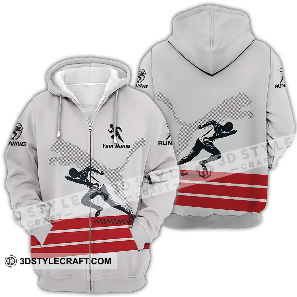 Unisex Shirt - Custom Running Lover Sport Shirt Zipper Hoodie / S T-shirt