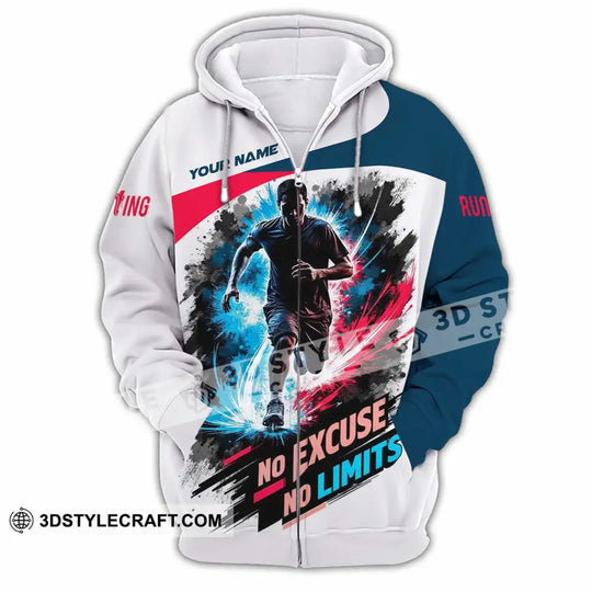 Unisex Shirt - Custom Running No Excuse No Limits Shirt style option 3
