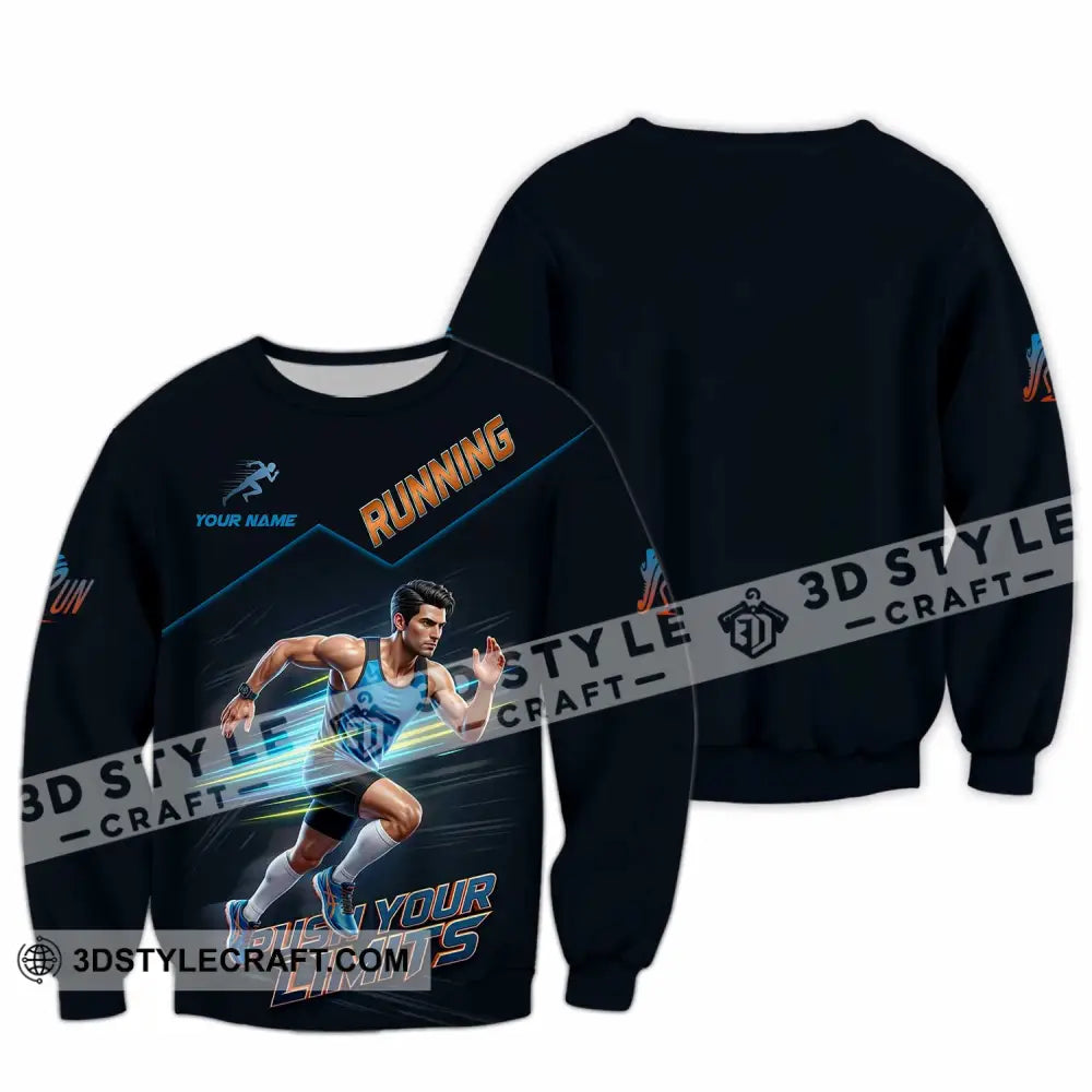Unisex Shirt - Custom Running Push Your Limits Shirt - Long Sleeve / S - T-shirt