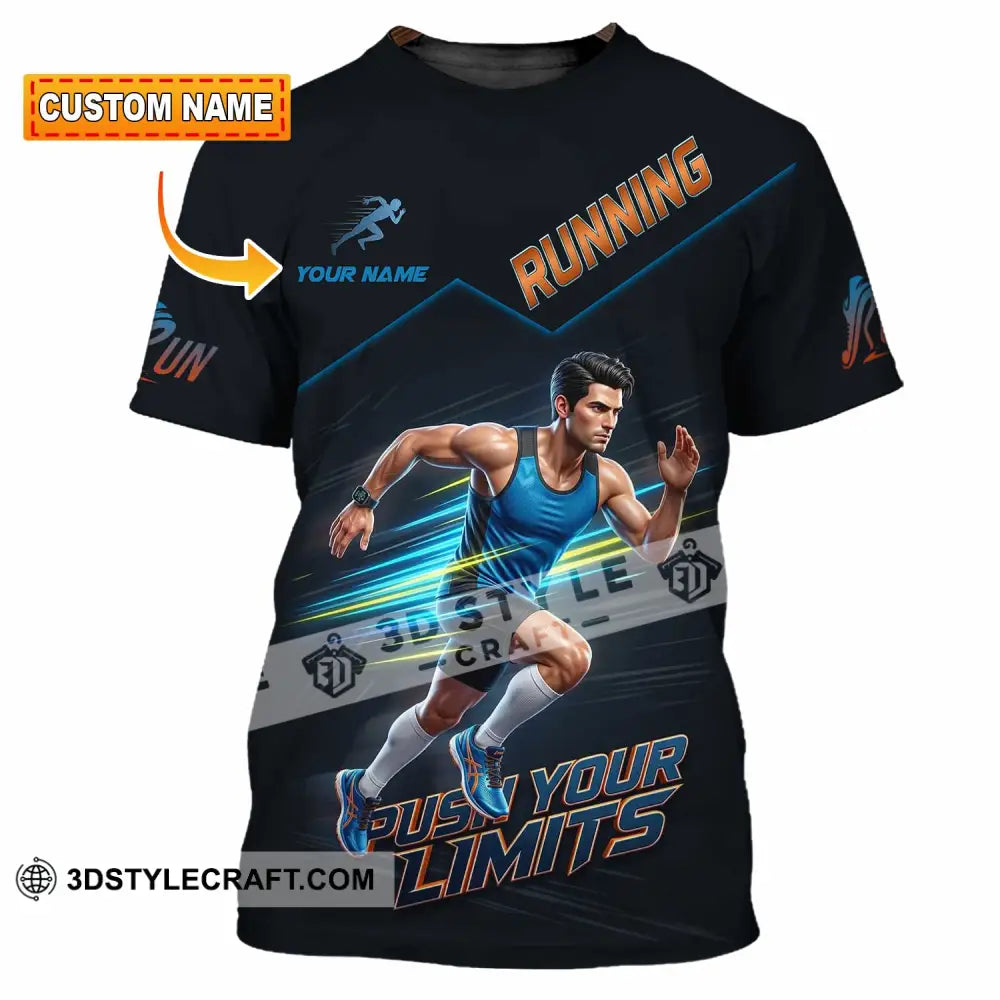 Unisex Shirt - Custom Running Push Your Limits Shirt - T-shirt