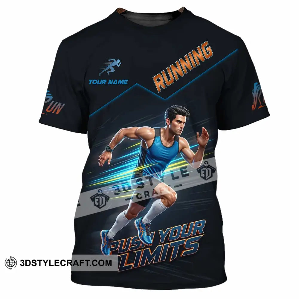 Unisex Shirt - Custom Running Push Your Limits Shirt - T-Shirt / S - T-shirt