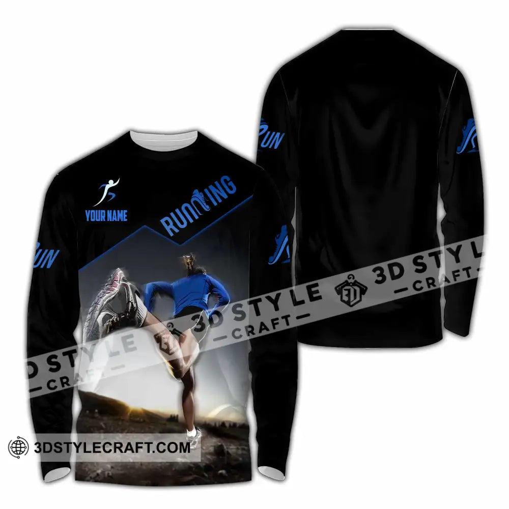 Unisex Shirt - Custom Running Sport Shirt Long Sleeve Shirt / S T-shirt