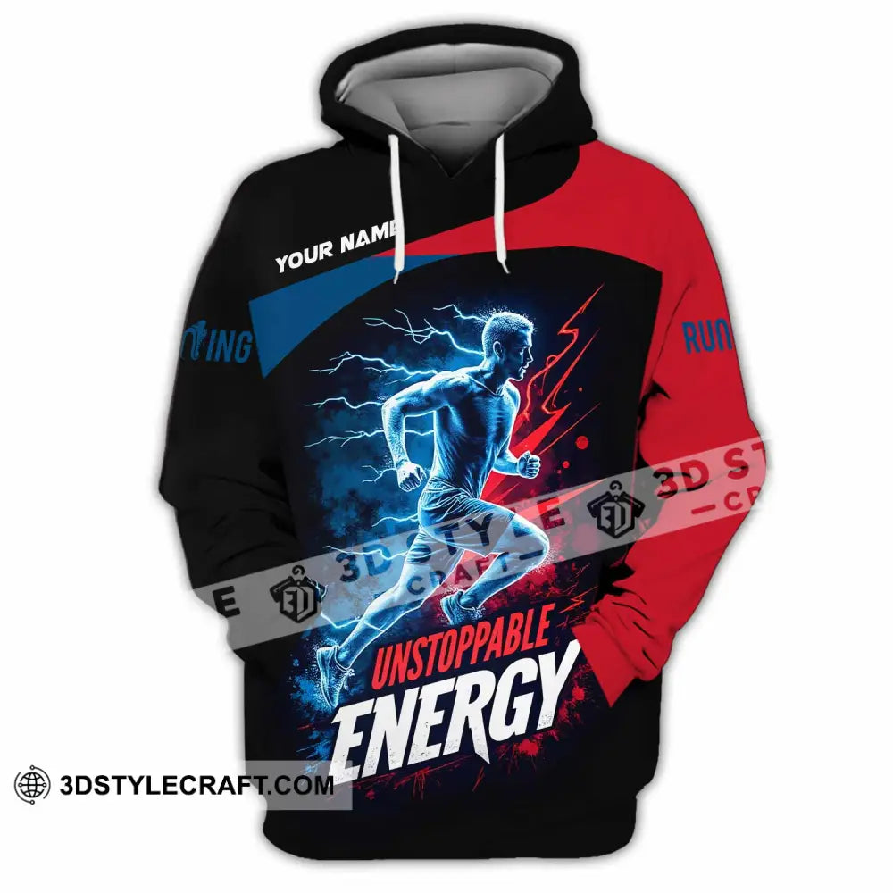 Unisex Shirt - Custom Running Unstoppable Energy Shirt Hoodie / S T-shirt