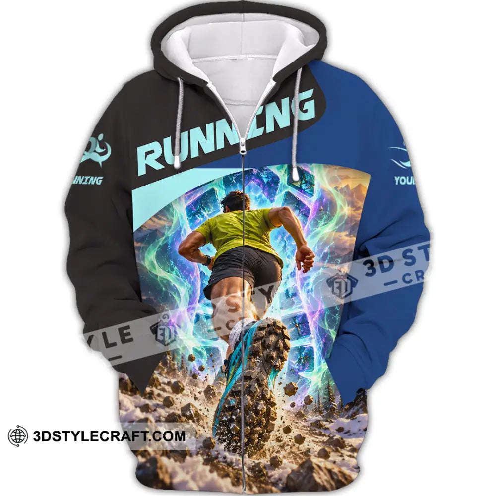 Unisex Shirt - Custom Running Shirt - Zipper Hoodie / S - T-shirt