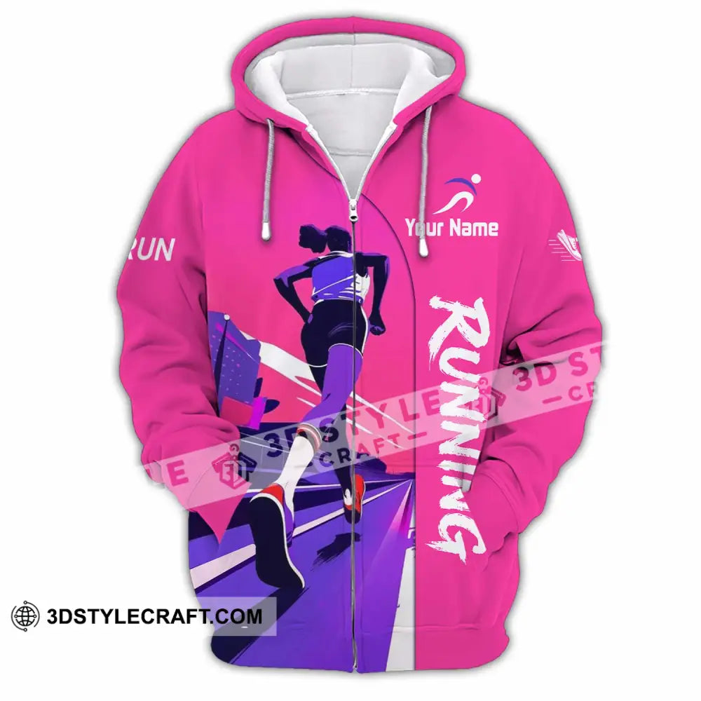 Unisex Shirt - Custom Running Shirt - Zipper Hoodie / S - T-shirt