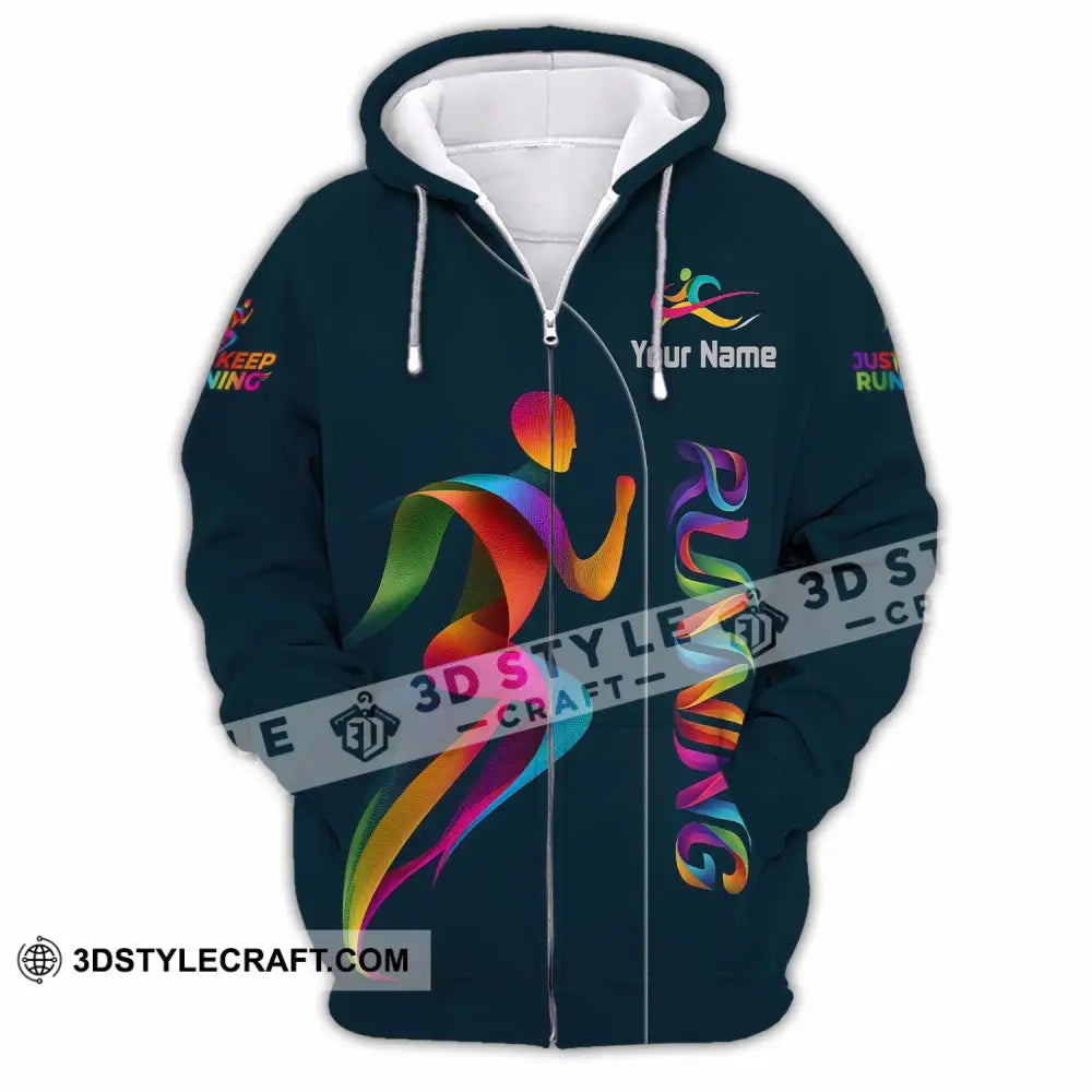 Unisex Shirt - Custom Running Shirt - Zipper Hoodie / S - T-shirt