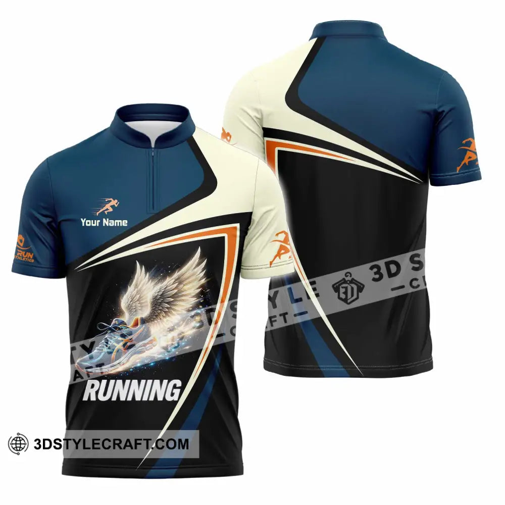 Unisex Shirt - Custom Running Shirt - Zipper Polo Shirt / S - T-shirt