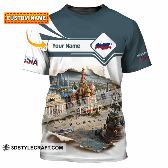 Unisex Shirt - Custom Russia Shirt style option 1