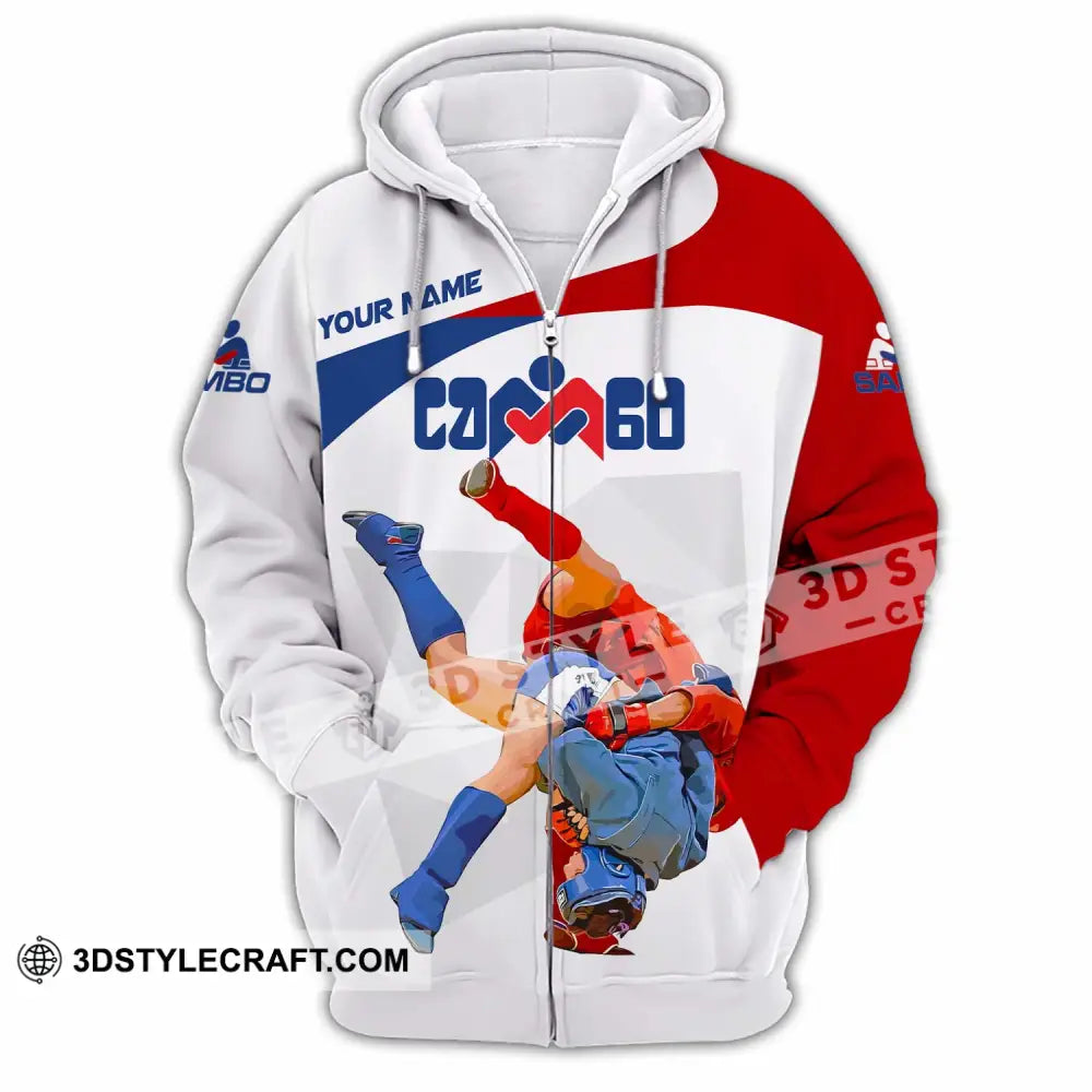 Unisex Shirt Custom Sambo Shirt Zipper Hoodie / S T shirt