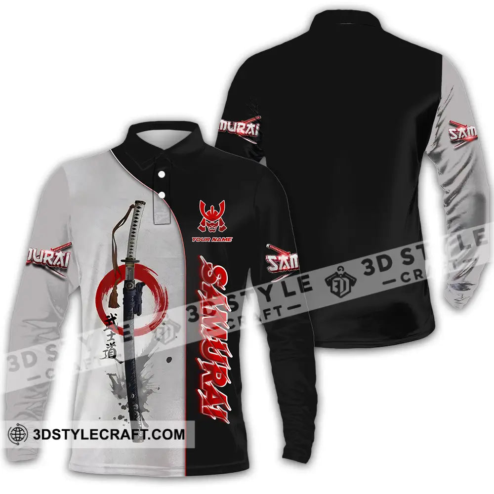 Unisex Shirt - Custom Samurai Shirt Long Sleeve Polo / S T-shirt