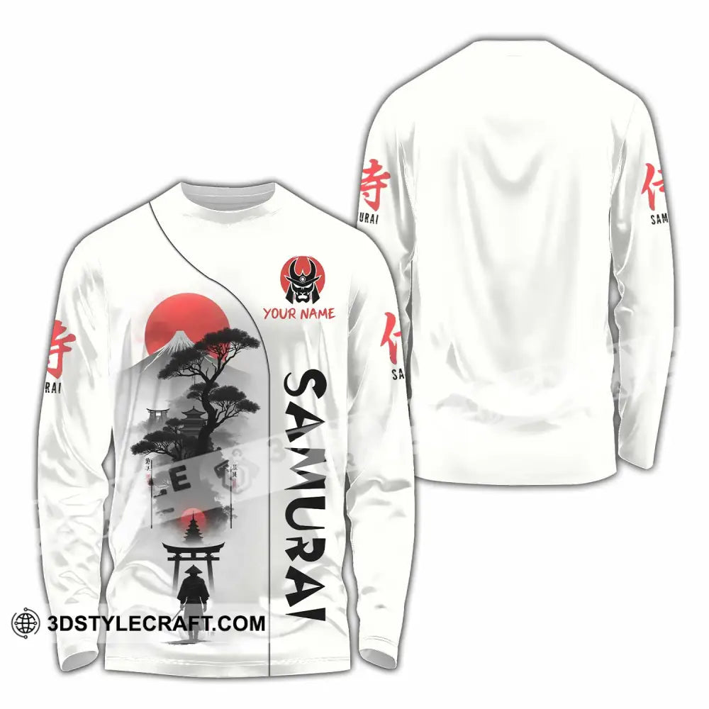 Unisex Shirt Custom Samurai Shirt Long Sleeve Shirt / S T shirt
