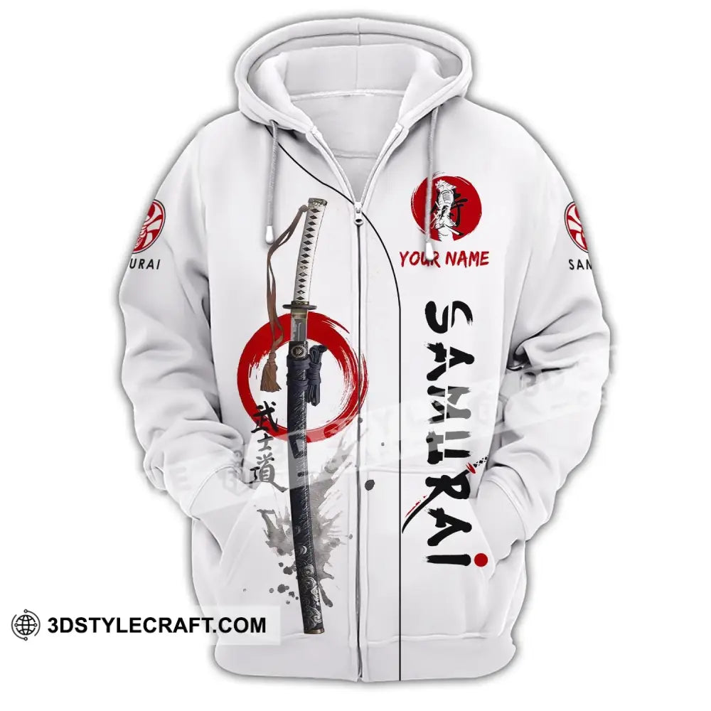 Unisex Shirt - Custom Samurai Shirt Zipper Hoodie / S T-shirt
