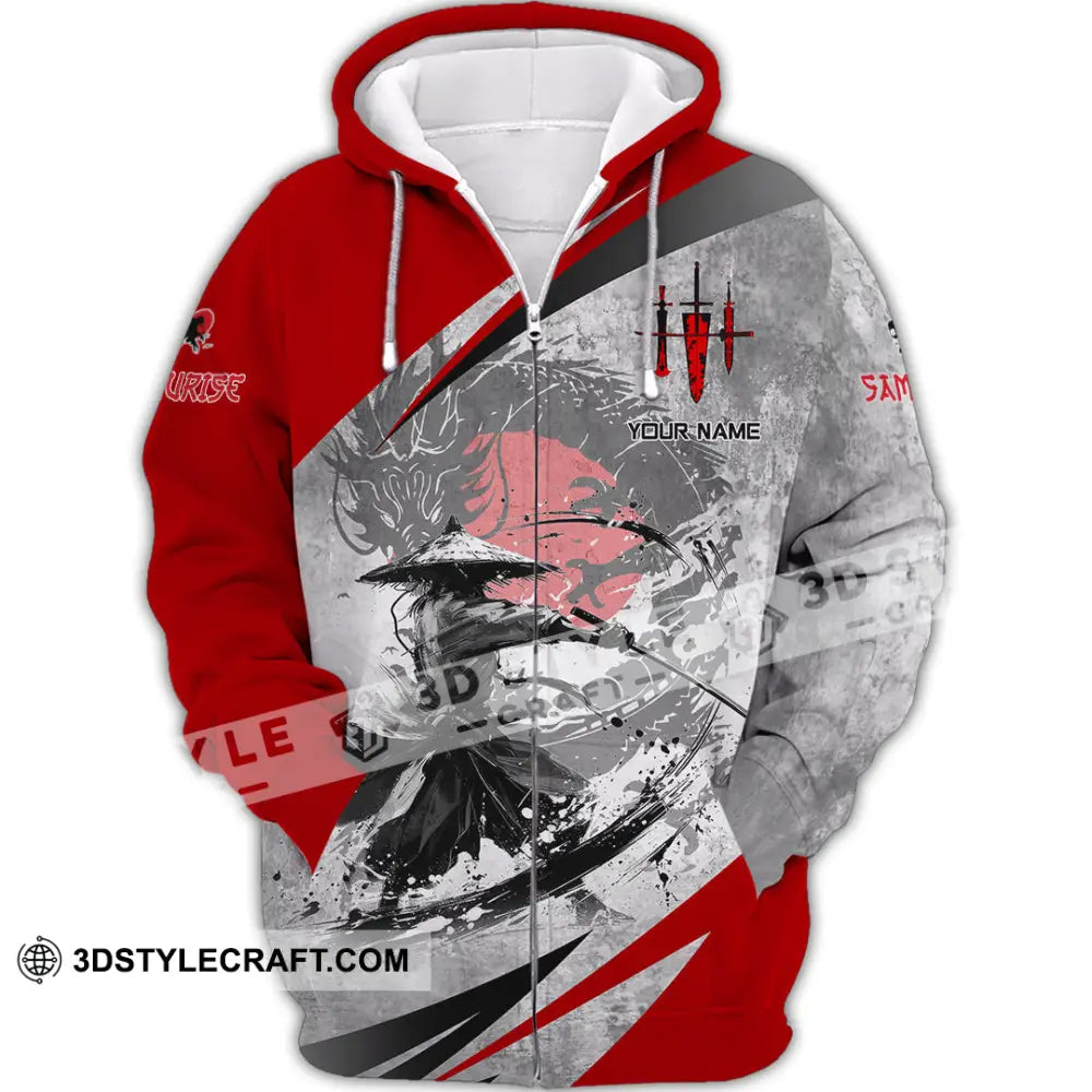 Unisex Shirt - Custom Samurai Shirt Zipper Hoodie / S T-shirt