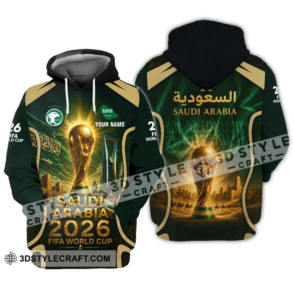 Unisex Shirt - Custom Saudi Arabia World Cup 2026 Shirt - Hoodie / S - T-shirt