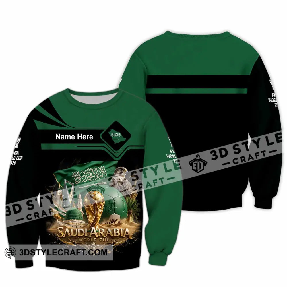 Unisex Shirt - Custom Saudi Arabia World Cup 2026 Shirt - Long Sleeve / S - T-shirt