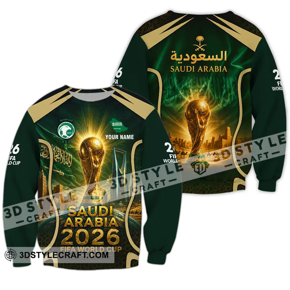 Unisex Shirt - Custom Saudi Arabia World Cup 2026 Shirt - Long Sleeve / S - T-shirt