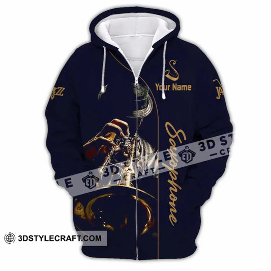 Unisex Shirt - Custom Saxophone Shirt - Zipper Hoodie / S - T-shirt