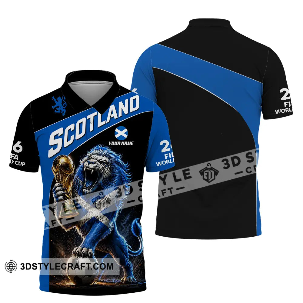 Unisex Shirt - Custom Scotland World Cup 2026 3D Shirt - Polo Shirt / S - T-shirt