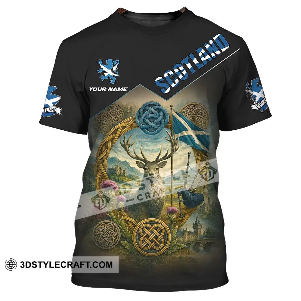 Unisex Shirt - Custom Scotland 3D Shirt T-Shirt / S T-shirt