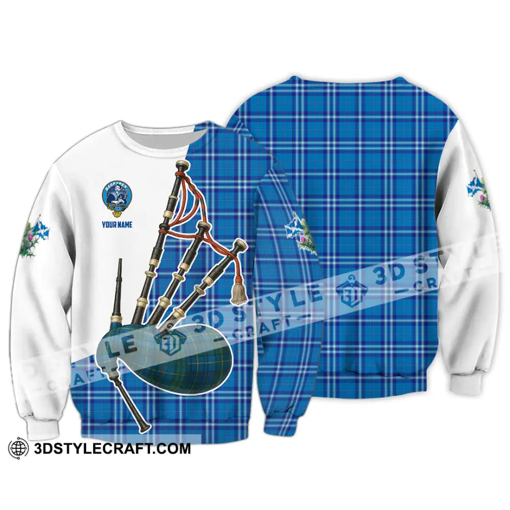 Unisex Shirt - Custom Scotland Bagpipe Shirt Long Sleeve / S T-shirt