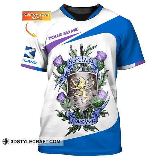 Unisex Shirt Custom Scotland Forever T-Shirt Clothing / S