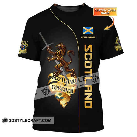 Unisex Shirt Custom Scotland Forever T-Shirt Clothing / S