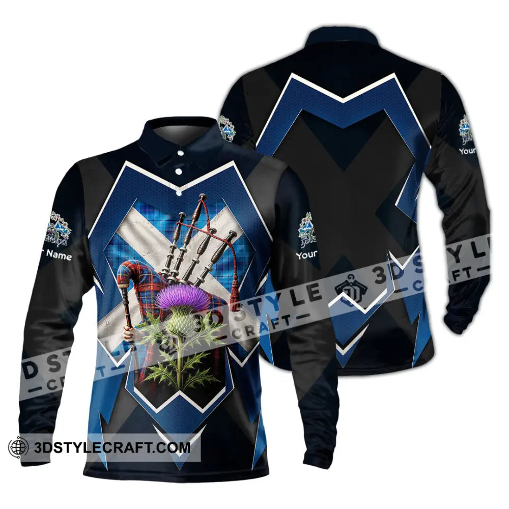 Unisex Shirt - Custom Scotland Shirt - Long Sleeve Polo / S - T-shirt