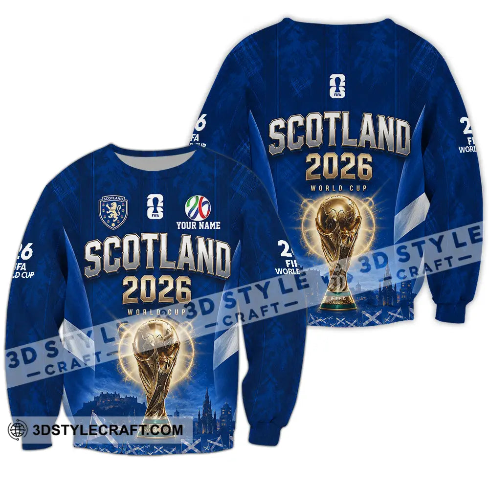 Unisex Shirt - Custom Scotland World Cup 2026 Shirt - Long Sleeve / S - T-shirt